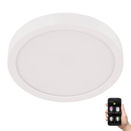 Eglo - LED φωτιστικό οροφής μπάνιου LED/20,5W/230V IP44 λευκό Ø 28,5 cm