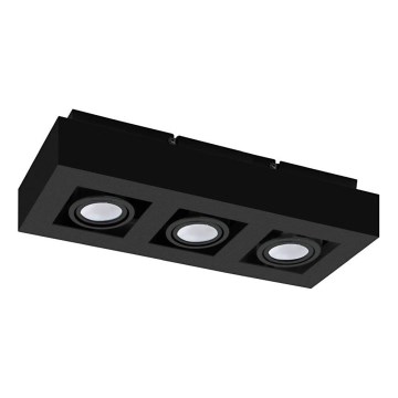 Eglo 31064 - Σποτ LED MENDOZA 3xLED/4,7W/230V 3000K μαύρο