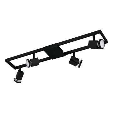 Eglo 31072 - LED σποτ φωτιστικό ZERACO 4xGU10/4,5W/230V μαύρο