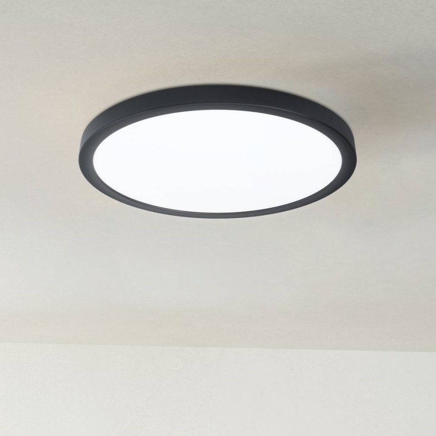 Eglo 31378 - Φωτιστικό οροφής μπάνιου dimming LED ARGOLIS-Z LED/19,5W/230V 2700-6500K IP44 μαύρο