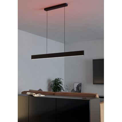 Eglo 31433 - LED RGBW Κρεμαστό φωτιστικό οροφής ντιμαριζόμενο ANDREAS-Z LED/38W/230V 2700-6500K μαύρο