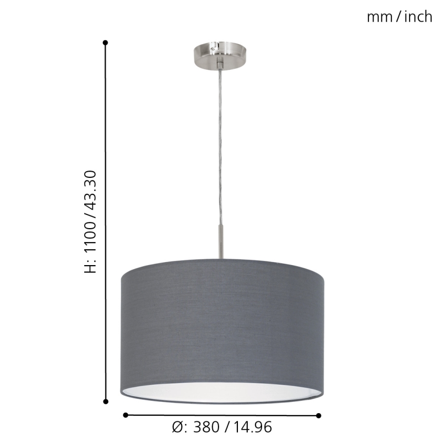 Eglo - Πολύφωτο σε σχοινί 1xE27/60W/230V