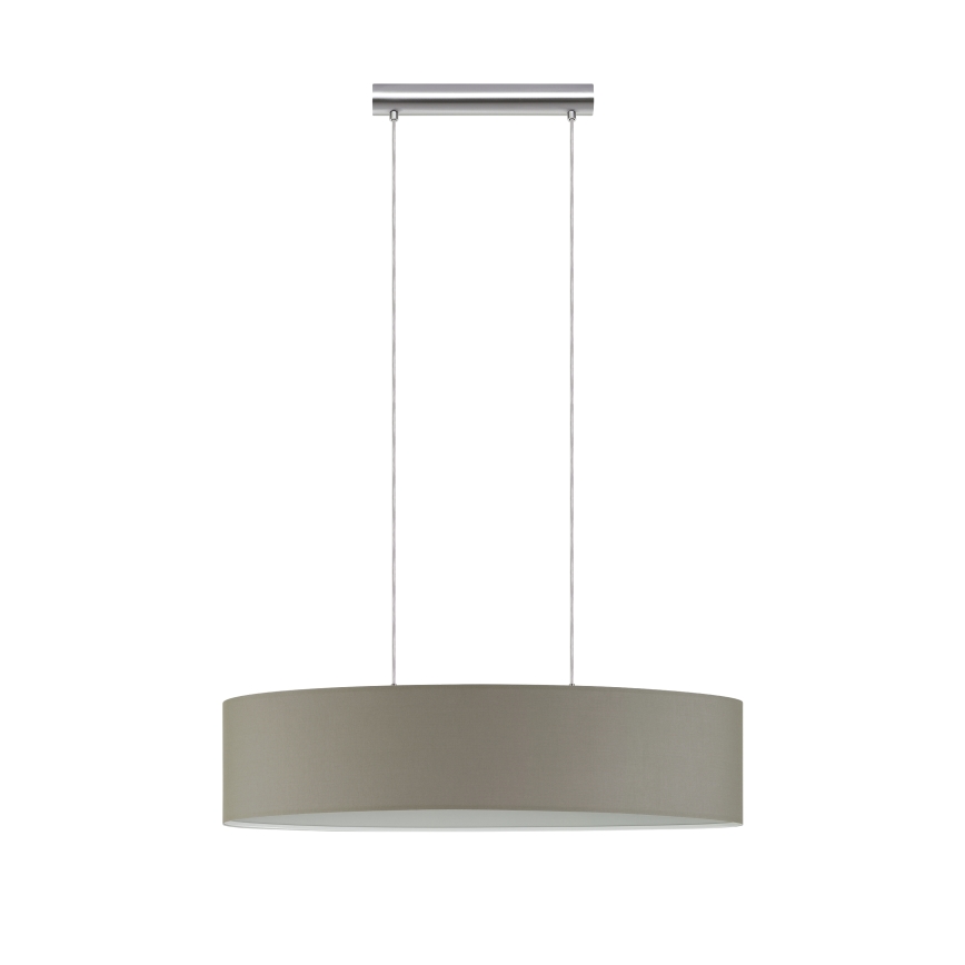 Eglo - Κρεμαστό φωτιστικό οροφής 2xE27/60W/230V taupe