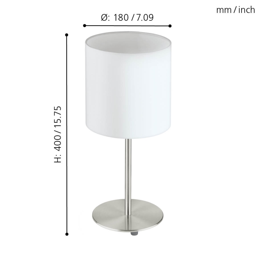 Eglo - Επιτραπέζια λάμπα 1xE27/60W/230V