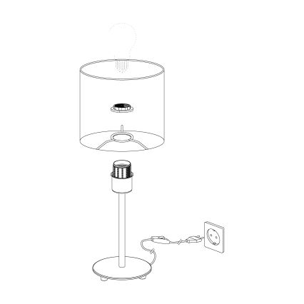 Eglo - Επιτραπέζια λάμπα  1xE27/60W/230V