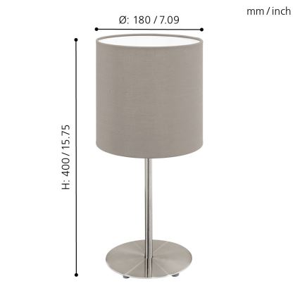 Eglo - Επιτραπέζιο φωτιστικό 1xE27/60W/230V