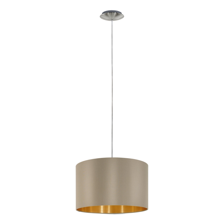 Eglo - Κρεμαστό φωτιστικό οροφής 1xE27/60W/230V taupe
