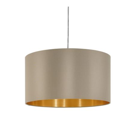 Eglo - Κρεμαστό φωτιστικό οροφής 1xE27/60W/230V taupe