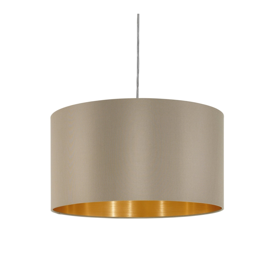 Eglo - Κρεμαστό φωτιστικό οροφής 1xE27/60W/230V taupe