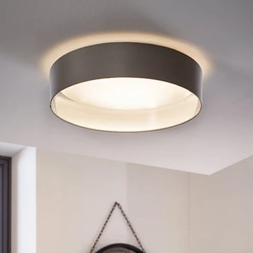 Eglo 31623 - Φωτιστικό οροφής LED MASERLO LED/16W/230V 3000K διάμ. 40,5 εκ. γκρι/ασημί