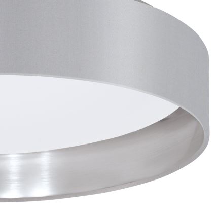 Eglo 31623 - Φωτιστικό οροφής LED MASERLO LED/16W/230V 3000K διάμ. 40,5 εκ. γκρι/ασημί