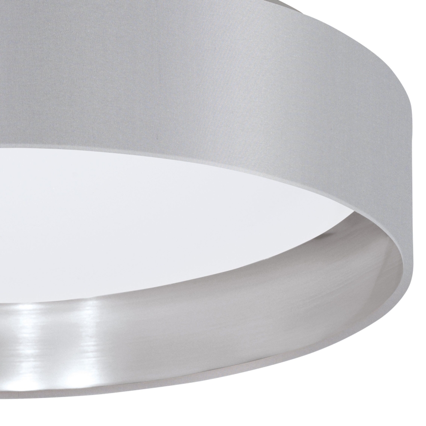 Eglo 31623 - Φωτιστικό οροφής LED MASERLO LED/16W/230V 3000K διάμ. 40,5 εκ. γκρι/ασημί