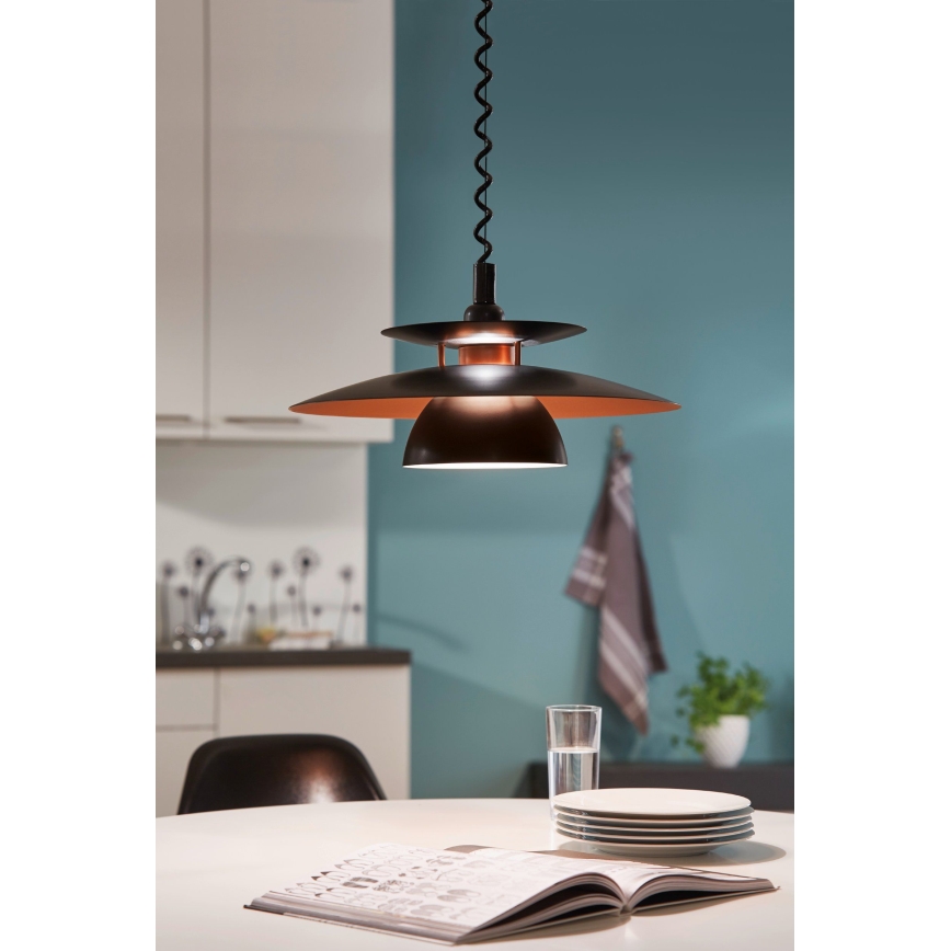 Eglo - Ρυθμιζόμενο φωτιστικό οροφής 1xE27/60W/230V