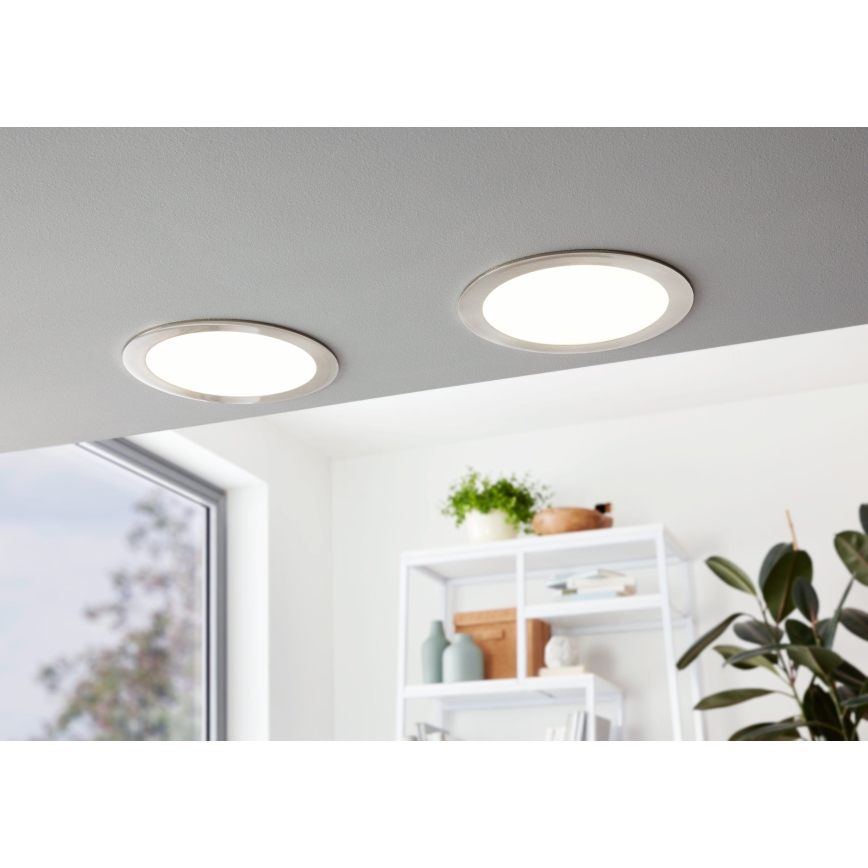 Eglo 31676 - Χωνευτό LED φωτιστικό οροφής FUEVA 1 1xLED/18W/230V διάμ. 22,5 εκ.