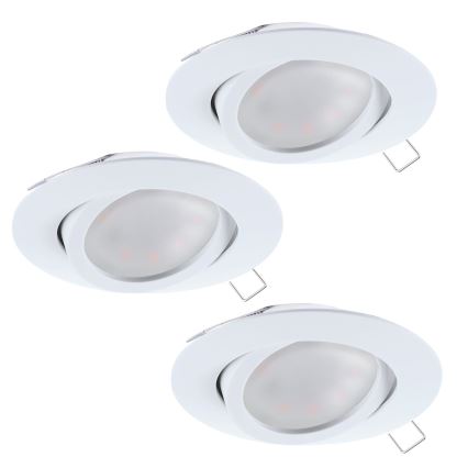 Eglo - ΣΕΤ 3x Κρεμαστό φως οροφής LED TEDO 3xGU10-LED/5W/230V