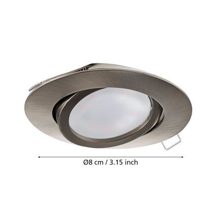 Eglo - ΣΕΤ 3x Κρεμαστό φως οροφής LED TEDO 3xGU10-LED/5W/230V