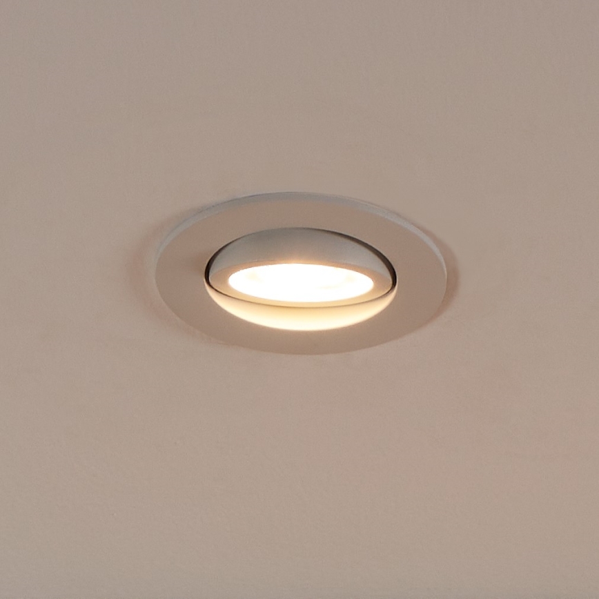 Eglo 31696 - LED RGBW Χωνευτό φωτιστικό οροφής dimming SALICETO-Z LED/4,7W/230V 2700-6500K λευκό