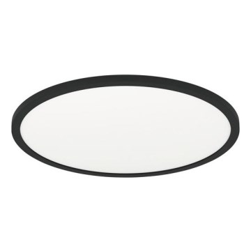 Eglo 31704 - LED RGBW Ρυθμιζόμενο φωτιστικό οροφής ROVITO-Z 1xLED/16,5W/230V 2700-6500K διάμ. 42 εκ. μαύρο + τηλεχειριστήριο