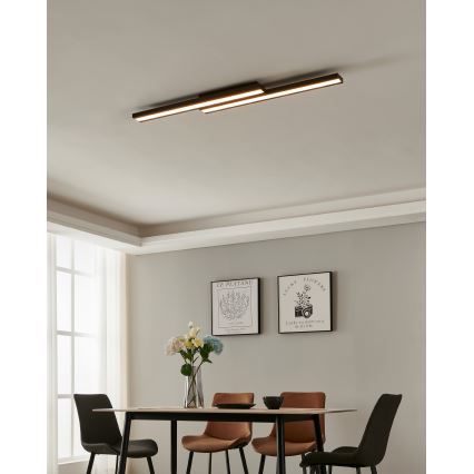 Eglo 31715 - LED RGBW Dimmable φωτιστικό οροφής SALITERAS-Z LED/20,4W/230V 2700-6500K μαύρο