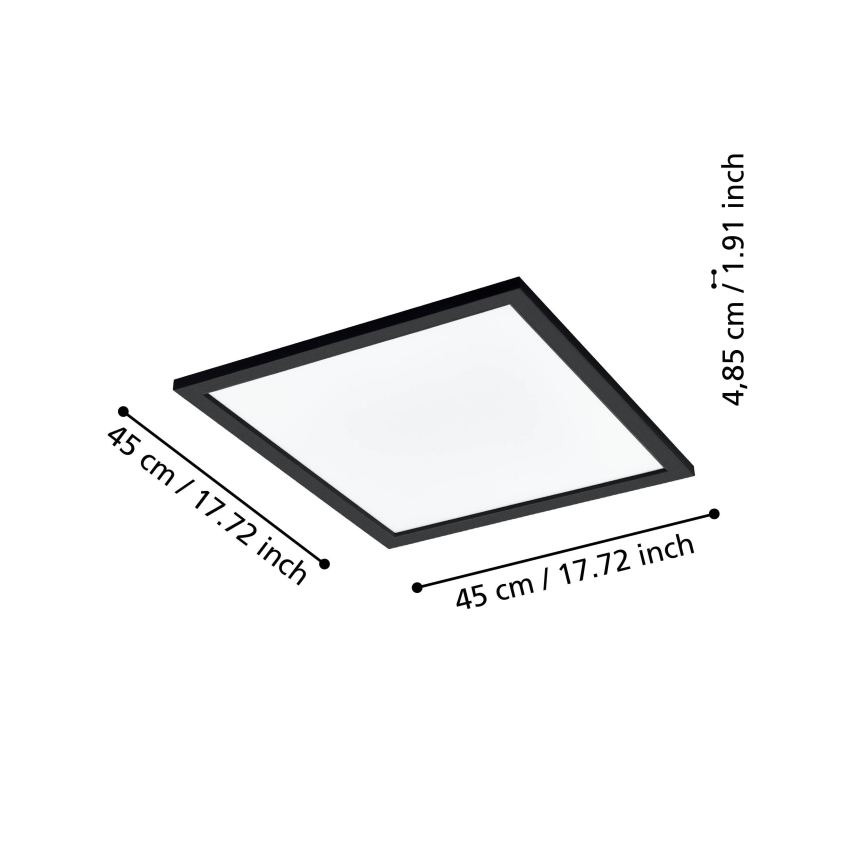 Eglo 31724 - LED Dimmable φωτιστικό οροφής SALOBRENA-Z LED/21,5W/230V 2700-6500K μαύρο
