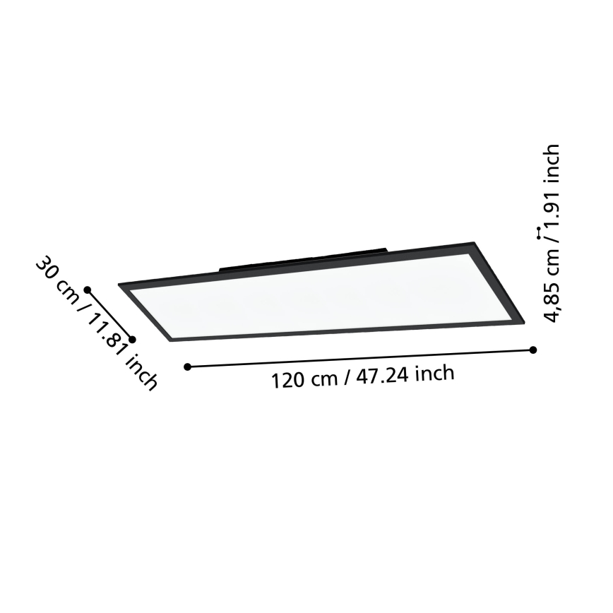 Eglo 31726 - LED Dimmable φωτιστικό οροφής SALOBRENA-Z LED/33,5W/230V 2700-6500K μαύρο