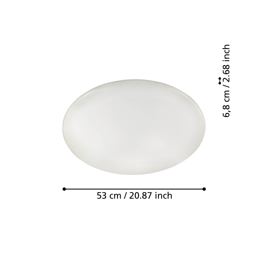Eglo 31738 - LED Dimmable φωτιστικό οροφής TOTARI-Z LED/44,8W/230V 2700-6500K λευκό