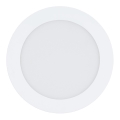 Eglo 31742 - LED Dimmable χωνευτό φωτιστικό μπάνιου FUEVA-Z LED/10,5W/230V 2700-6500K IP44 λευκό