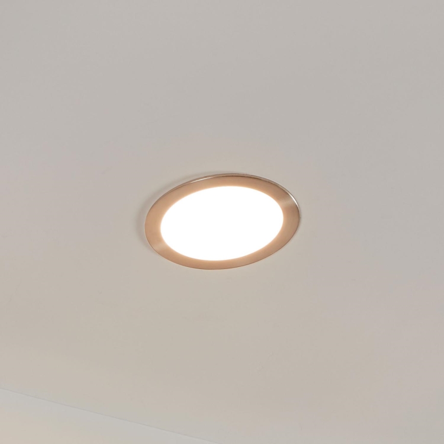 Eglo 31746 - LED Dimmable χωνευτό φωτιστικό μπάνιου FUEVA-Z LED/10,5W/230V 2700-6500K IP44 χρώμιο