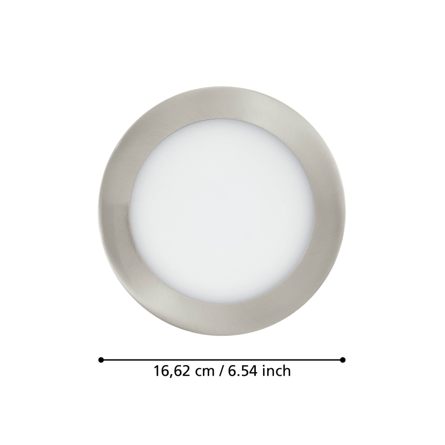 Eglo 31746 - Ρυθμιζόμενο LED εντοιχιζόμενο φωτιστικό μπάνιου FUEVA-Z LED/10,5W/230V 2700-6500K IP44 χρώμιο διάμ. 16,5 cm