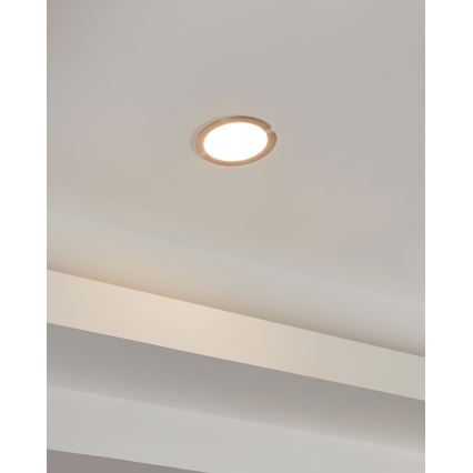 Eglo 31746 - LED Dimmable χωνευτό φωτιστικό μπάνιου FUEVA-Z LED/10,5W/230V 2700-6500K IP44 χρώμιο