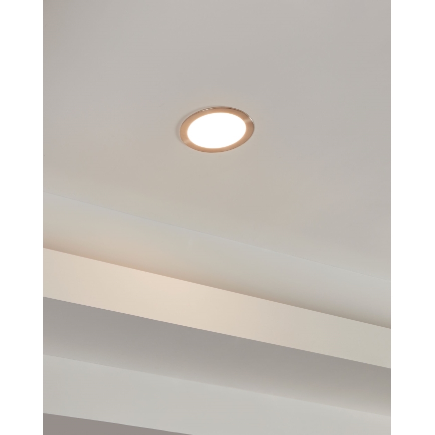 Eglo 31746 - LED Dimmable χωνευτό φωτιστικό μπάνιου FUEVA-Z LED/10,5W/230V 2700-6500K IP44 χρώμιο