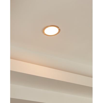 Eglo 31746 - LED Dimmable χωνευτό φωτιστικό μπάνιου FUEVA-Z LED/10,5W/230V 2700-6500K IP44 χρώμιο
