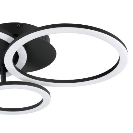 Eglo 31771 - LED Dimmable φωτιστικό οροφής PARRAPOS-Z LED/33W/230V 3000-6500K μαύρο