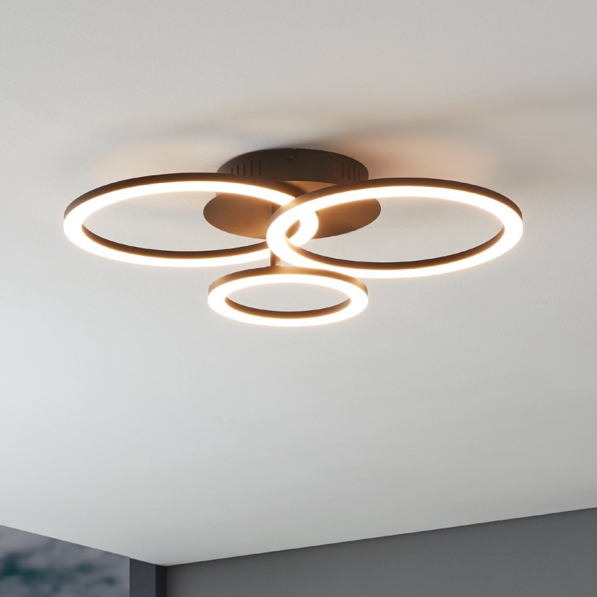 Eglo 31771 - LED Dimmable φωτιστικό οροφής PARRAPOS-Z LED/33W/230V 3000-6500K μαύρο