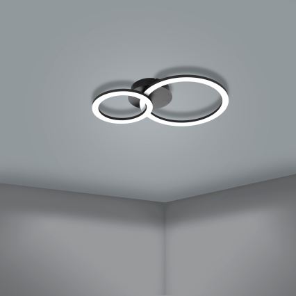 Eglo 31772 - LED Dimmable φωτιστικό οροφής PARRAPOS-Z LED/15W/230V 3000-6500K μαύρο