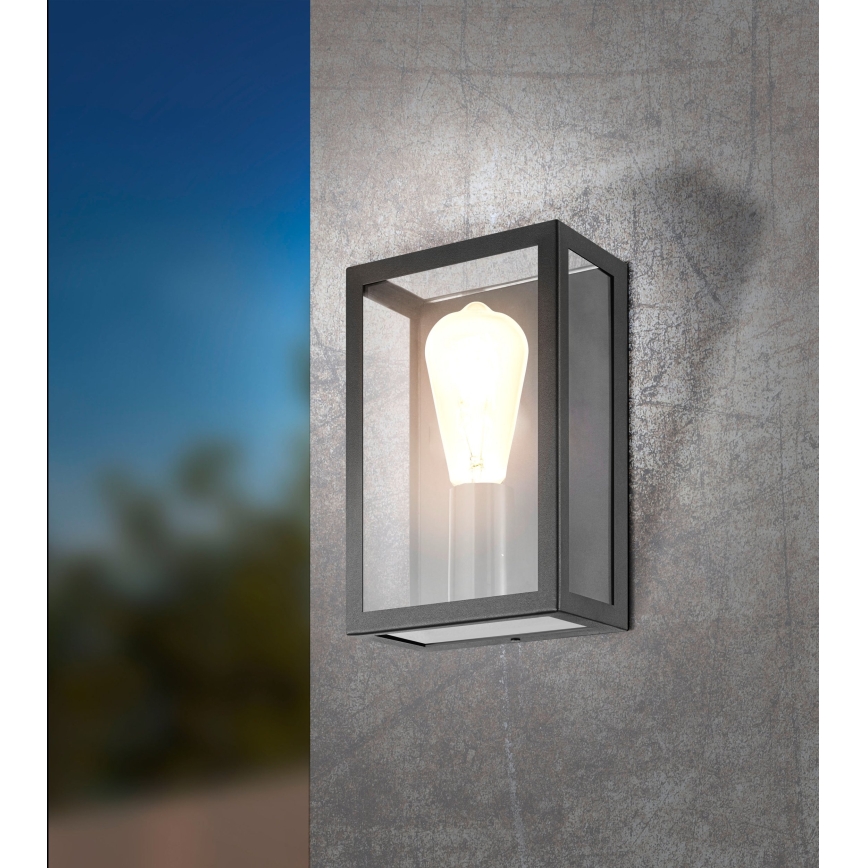 Eglo 31778 - LED RGBW επιτοίχιο φωτιστικό εξωτερικού χώρου με δυνατότητα ρύθμισης ALAMONTE-Z LED/4,9W/230V 3000K IP44 μαύρο