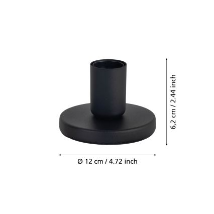Eglo - Βάση φωτιστικού 1xE27/40W/230V μαύρη