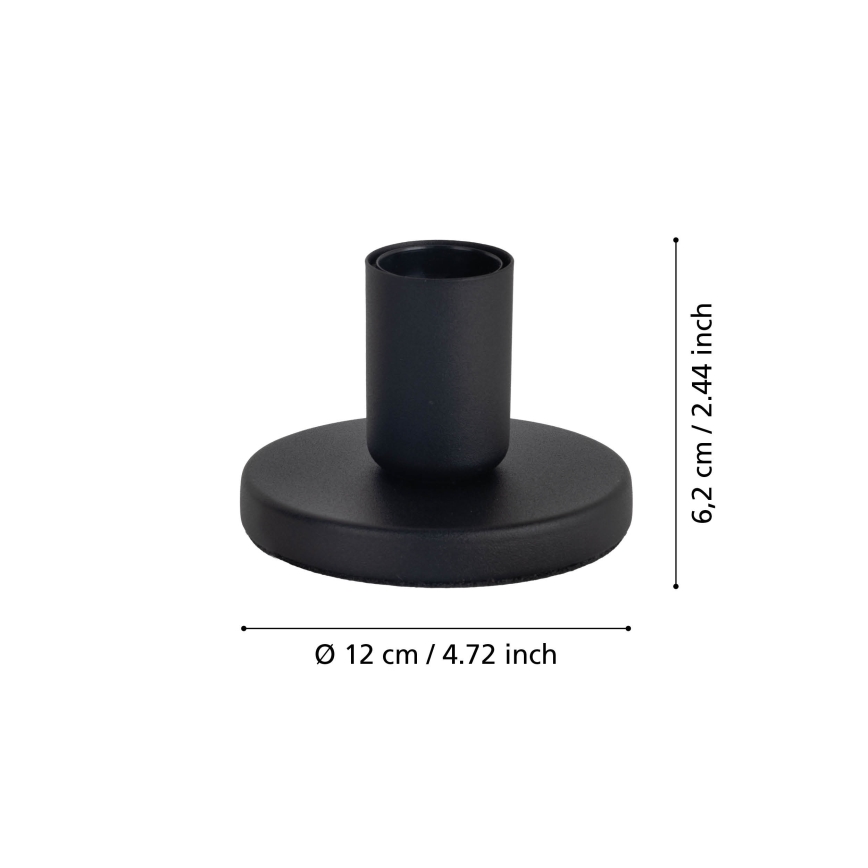 Eglo - Βάση φωτιστικού 1xE27/40W/230V μαύρη