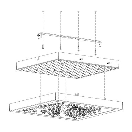 Eglo - Φως οροφής LED LED/16W/230V