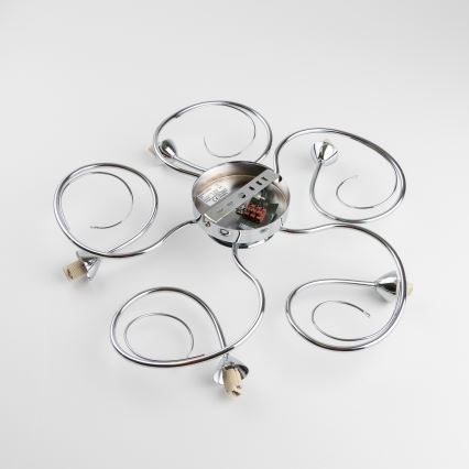 Eglo 32103 - LED πολυέλαιος VELAGO επιφανειακής τοποθέτησης, 5xG9/33W/230V, γυαλιστερό χρώμιο