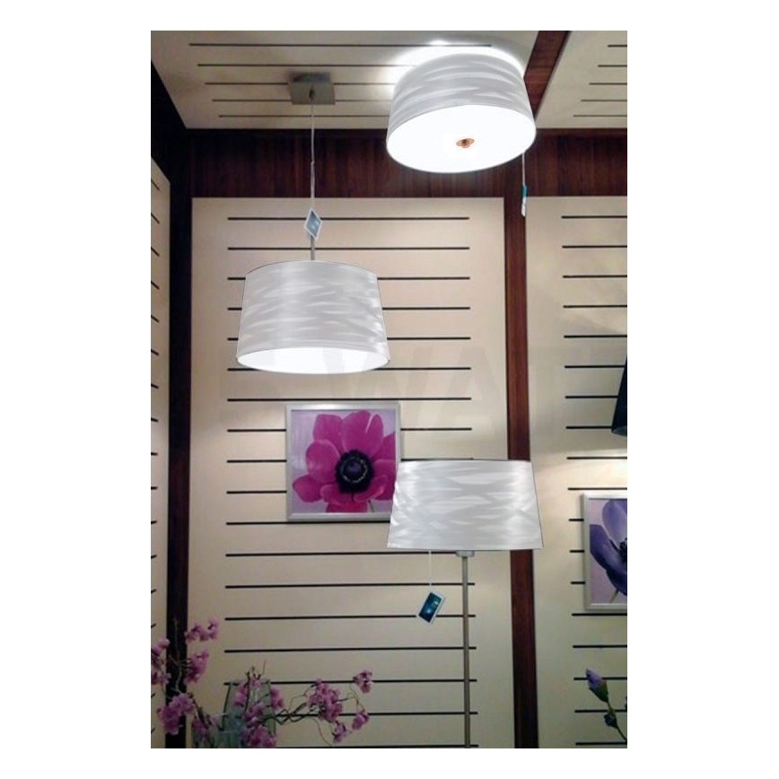 Eglo 32111- Φωτιστικό οροφής LED FONSEA 1 2xE27/9W/230V ασημί/χαλκός