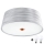 Eglo 32111- Φωτιστικό οροφής LED FONSEA 1 2xE27/9W/230V ασημί/χαλκός