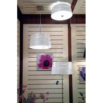 Eglo 32111- Φωτιστικό οροφής LED FONSEA 1 2xE27/9W/230V ασημί/χαλκός