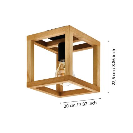 Eglo 32146 - Φωτιστικό οροφής BLACKCROWN 1xE27/40W/230V