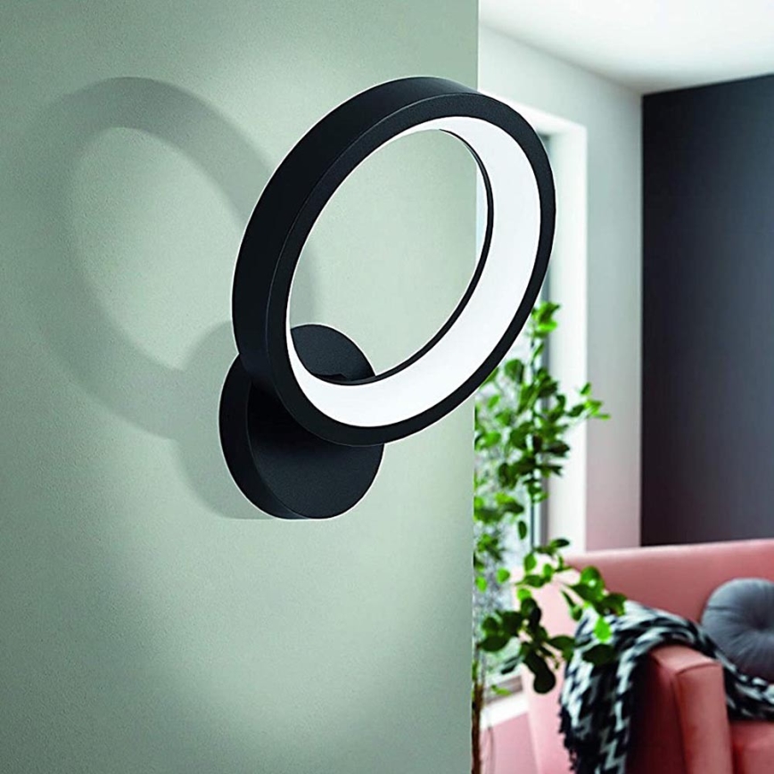 Eglo 32325 - LED RGBW Φωτιστικό τοίχου dimming MARGHERA-C LED/16W/230V 2700-6500K μαύρο