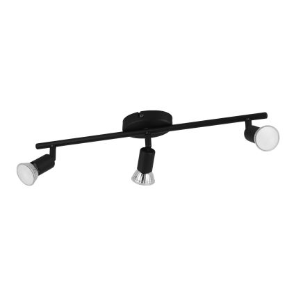 Eglo - LED Σποτ 3xGU10/2,8W/230V 3000K μαύρο