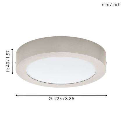 Eglo 32442 - Φως οροφής LED FUEVA 1 LED/18W/230V