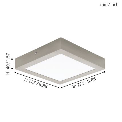 Eglo 32445 - Φως οροφής LED FUEVA 1 LED/18W/230V