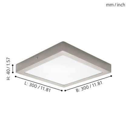 Eglo 32446 - Φως οροφής LED FUEVA 1 LED/24W/230V