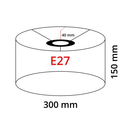 Eglo 32476 - Γενικό/Universal αμπαζούρ TUNJA E27 διάμετρος 30 cm λευκό